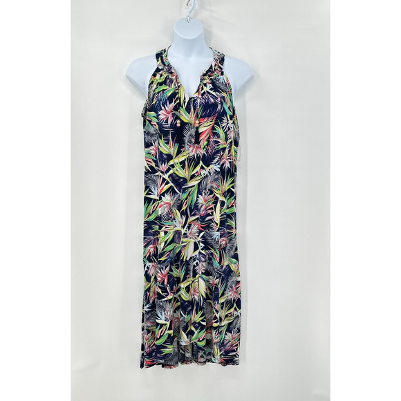 Rafaella Dress Large Vacation‎ Cruise Resort Tropical Hawaiian Tassels Coastal - Picture 1 of 9